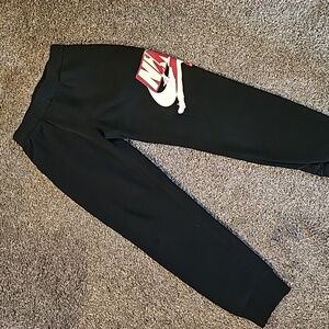 Boys size 10/12 black nike joggers